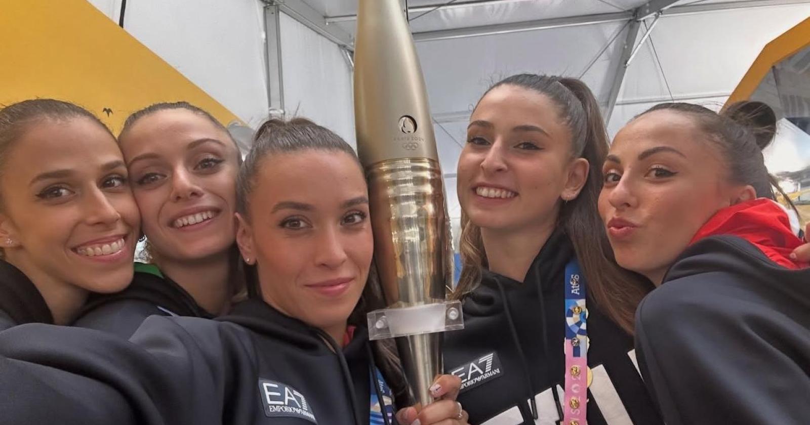 Una polesana tedofora olimpica