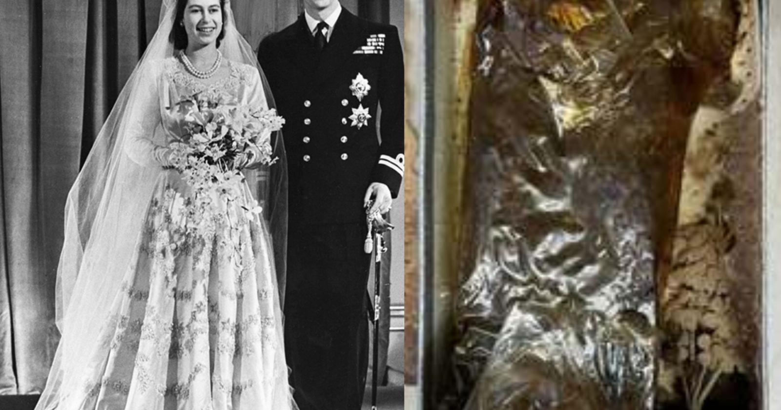 Una fetta di storia: la torta nuziale della regina Elisabetta venduta all'asta