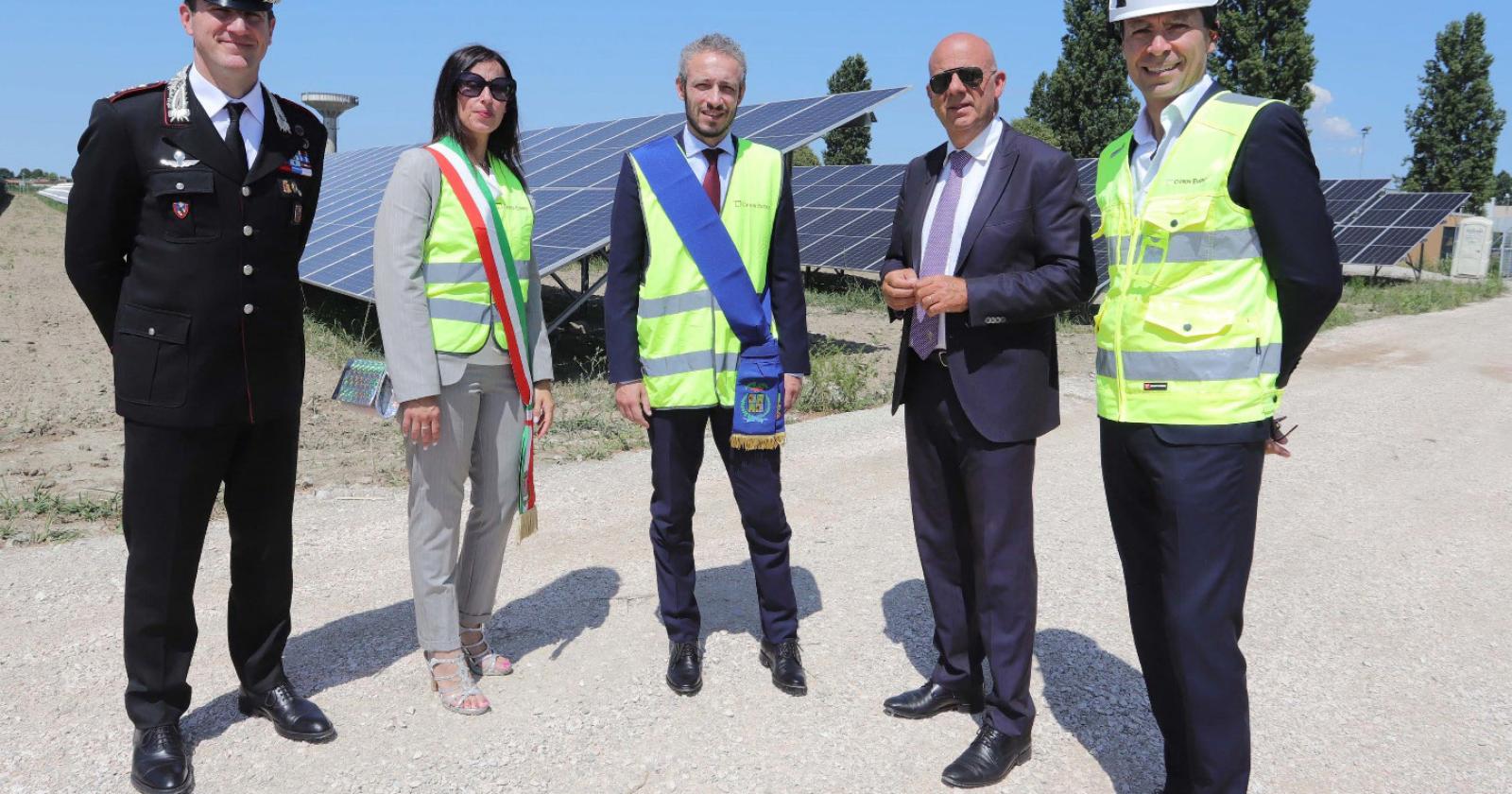 Inaugurato il parco fotovoltaico da 15 Mw al Comune 170mila euro per opere pubbliche