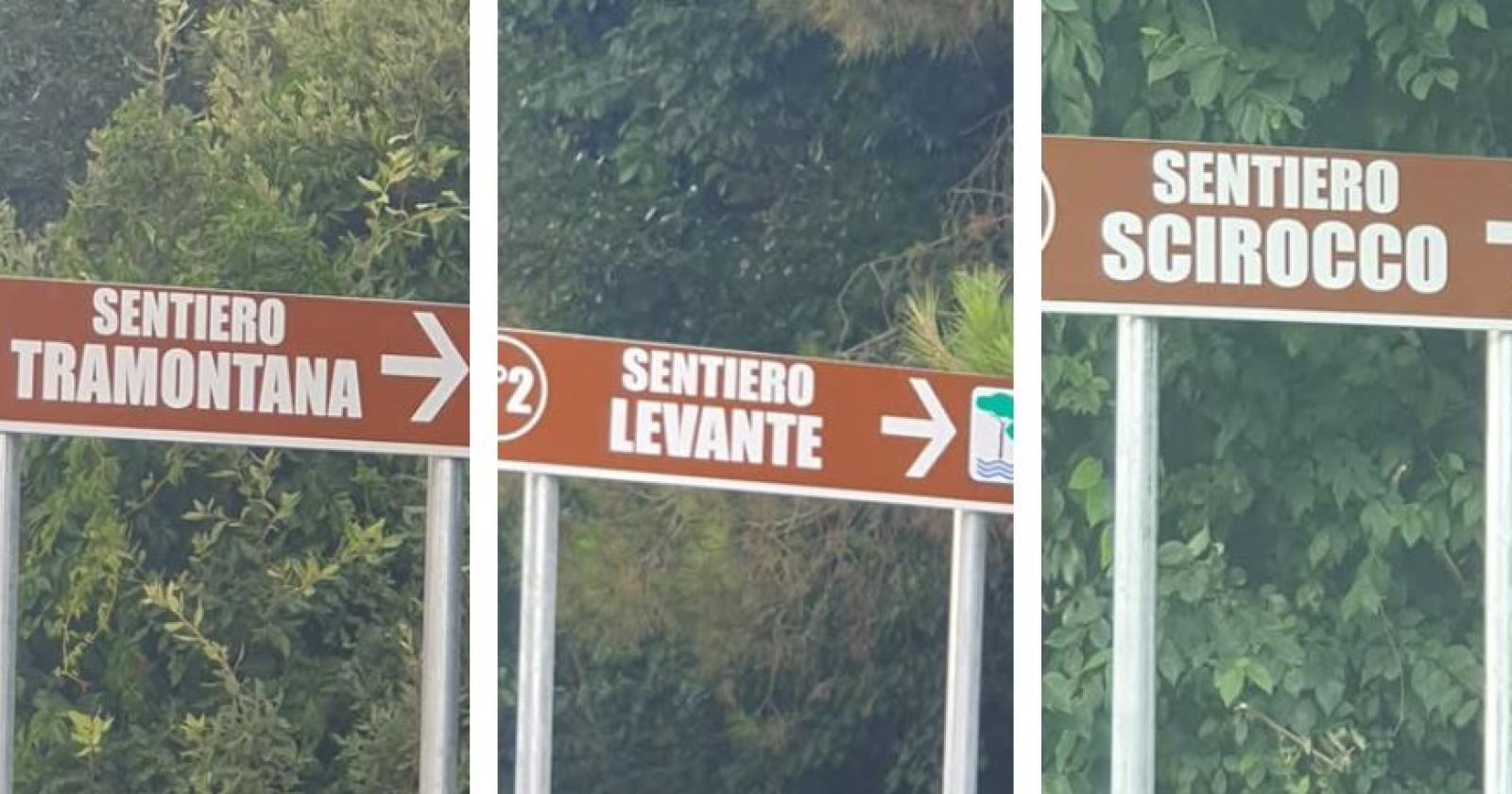 Porto Caleri, c’è la segnaletica