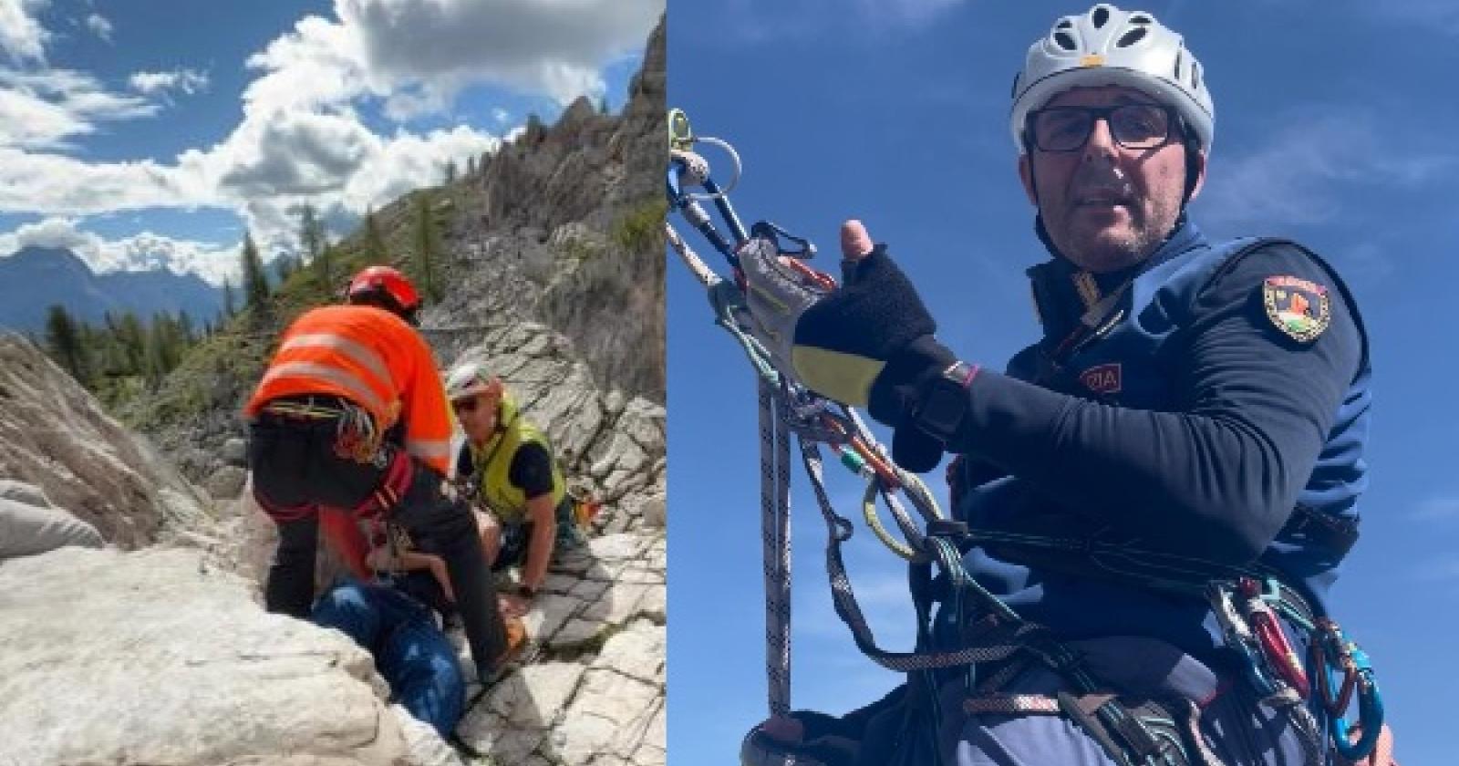Ha un malore in montagna, lo salva un poliziotto di Rovigo