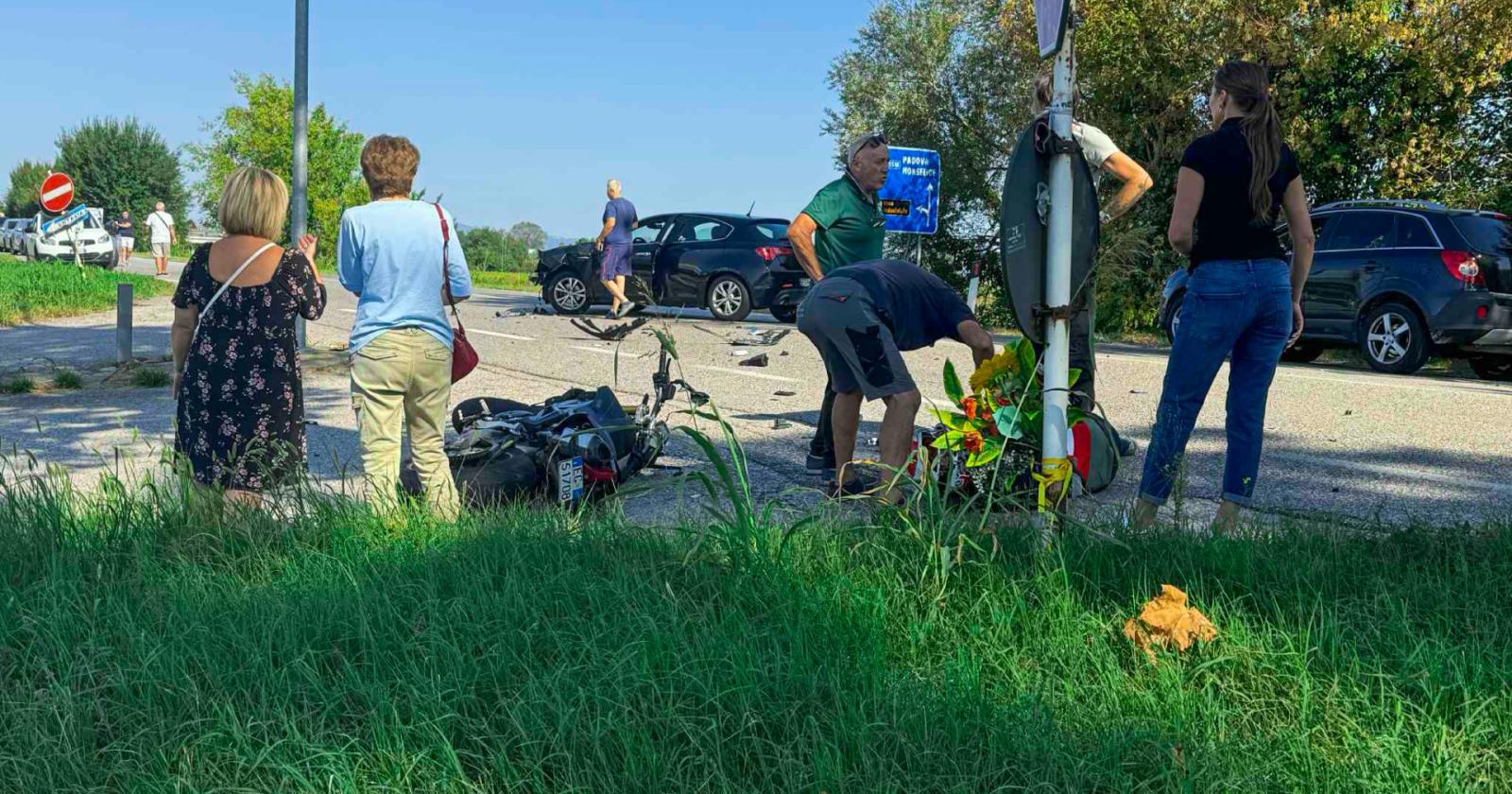 Ancora incidenti e paura: motociclista a terra