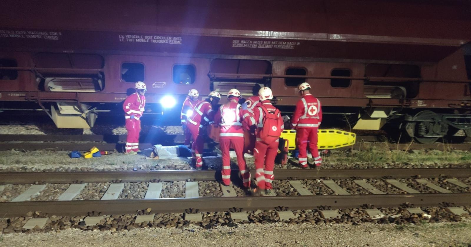 Disastro ferroviario, ma è una prova