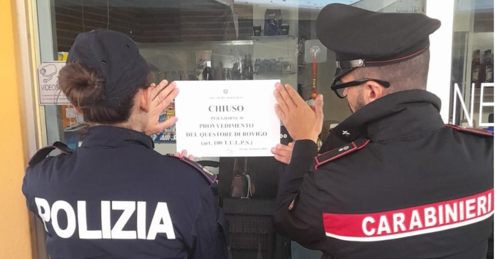 Chiuso il bar dopo l'accoltellamento