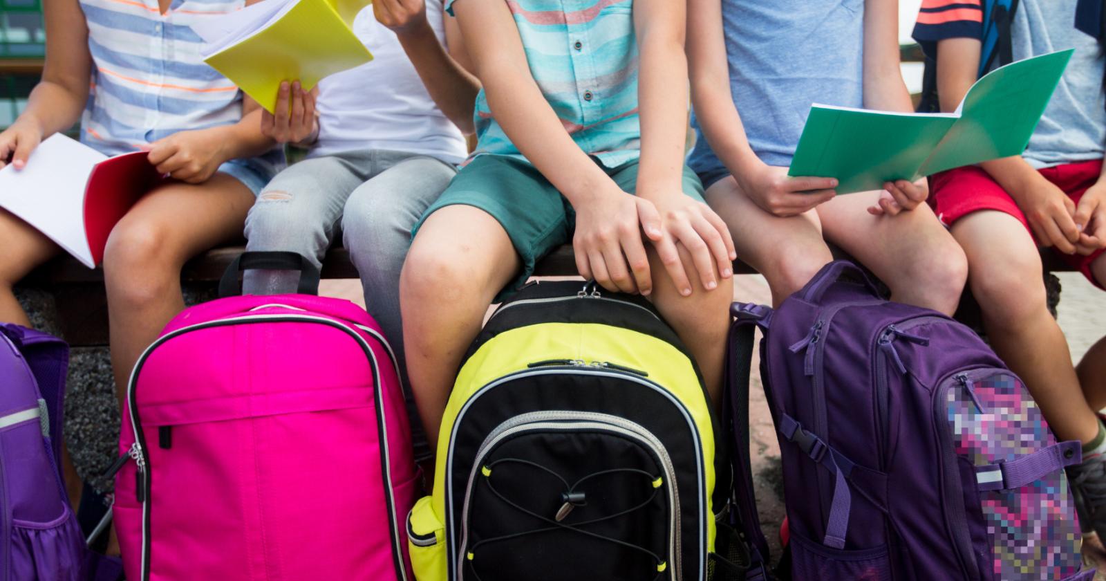 Lega il bimbo e appende borsa al collo