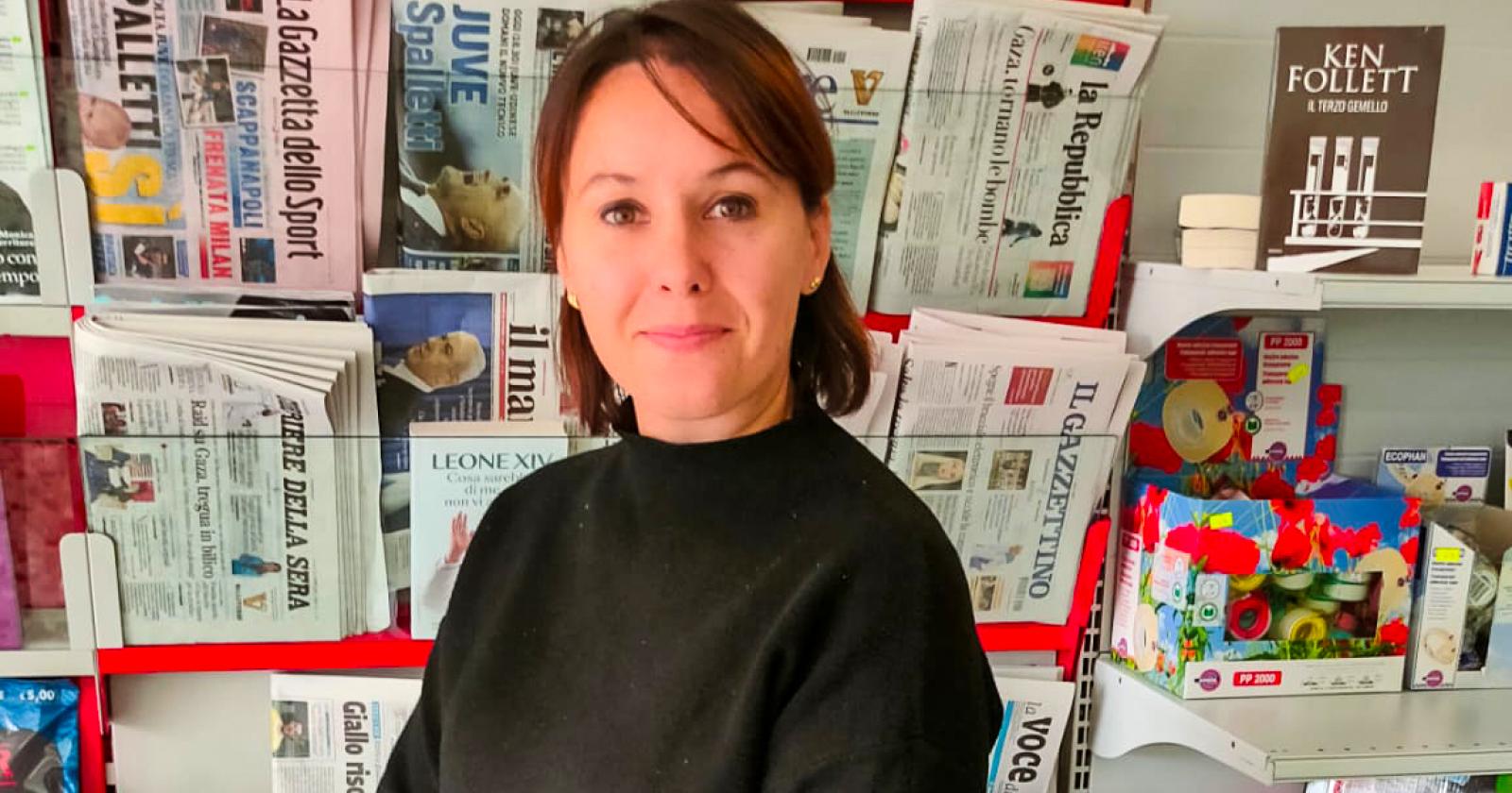 Marika dona nuova vita all'edicola