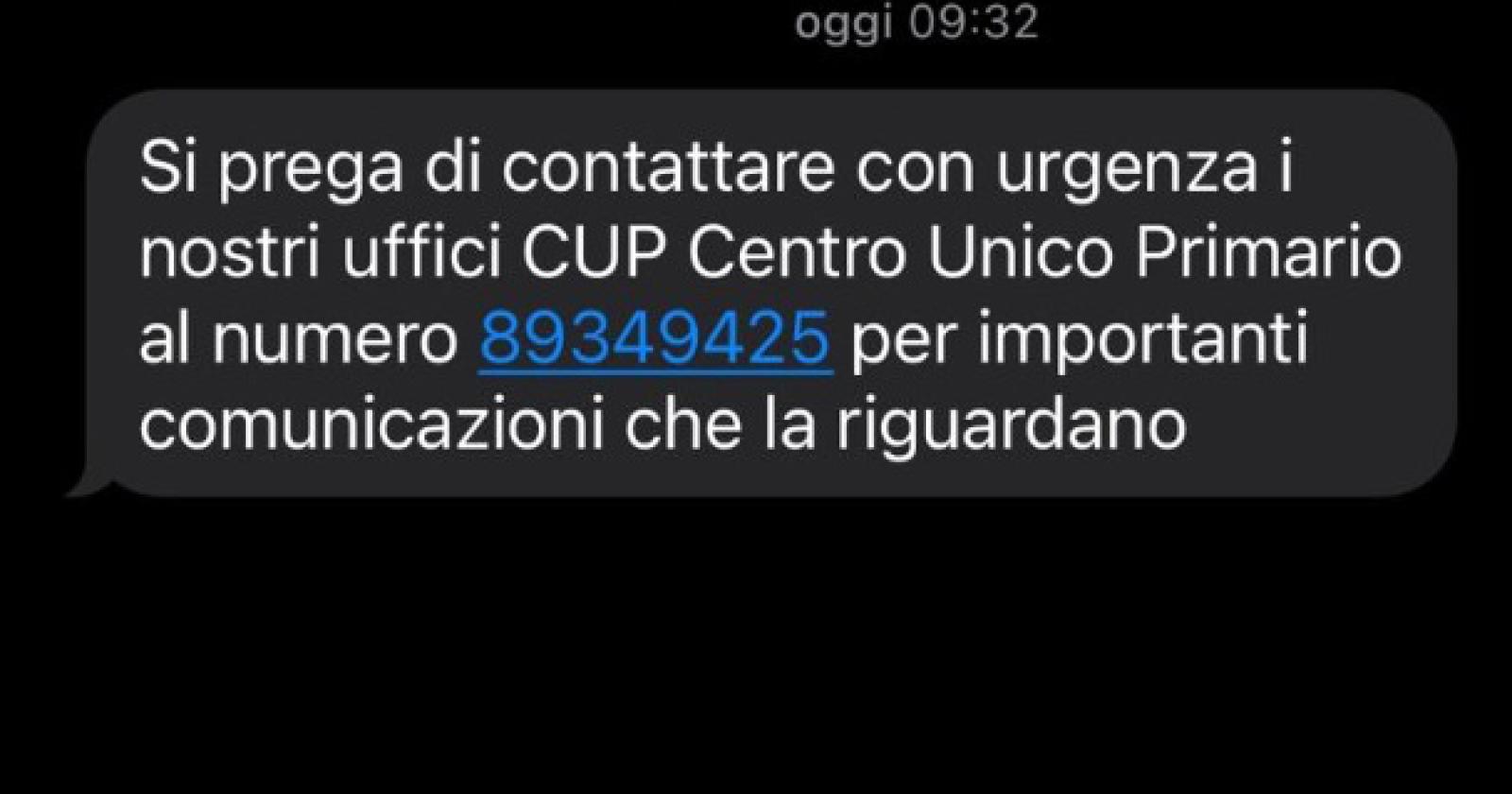Attenti: questo messaggio non è dell'Ulss