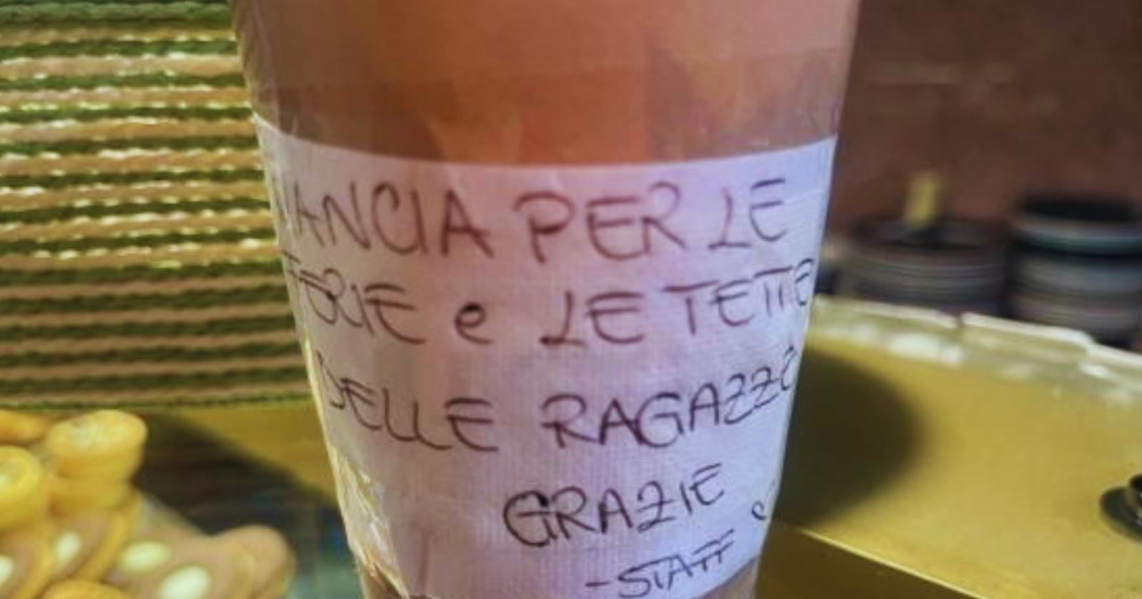 "Mancia per le tette"