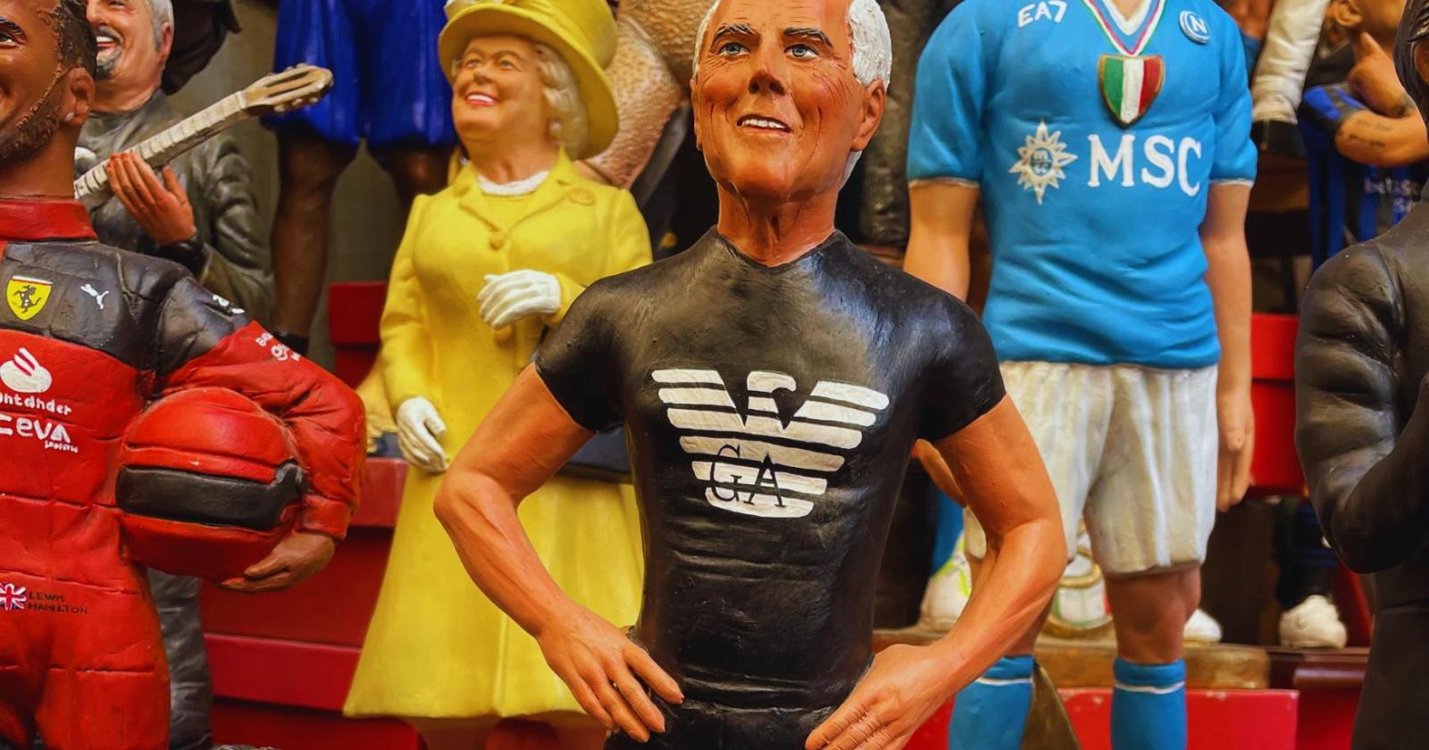 Giorgio Armani vip del presepe 2025