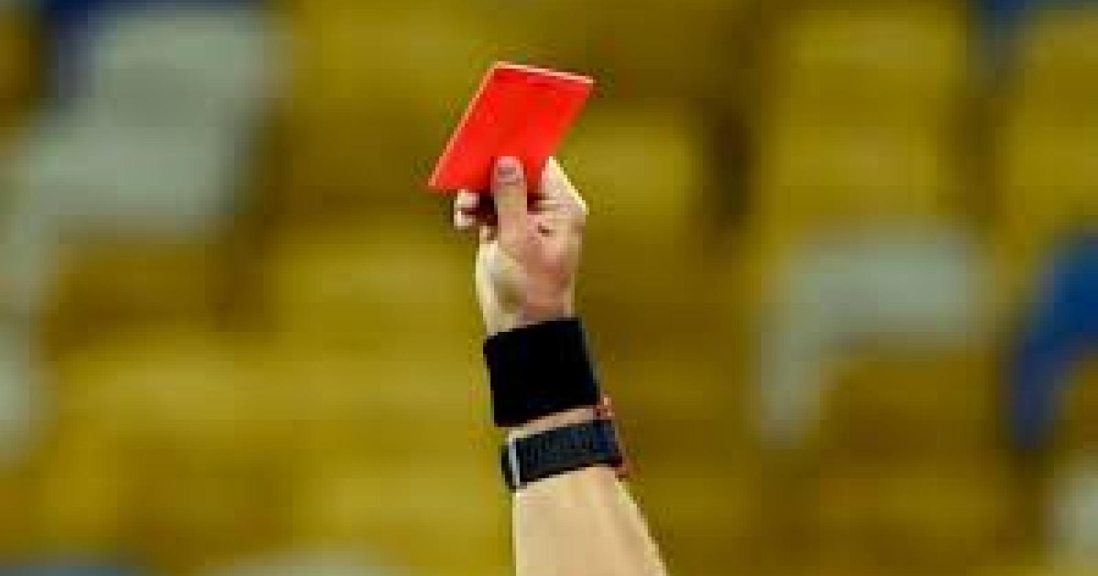 Giudice sportivo: mano pesante in Prima categoria