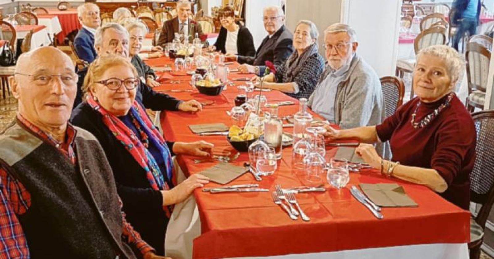 A cena insieme al professor Fausto Merchiori
