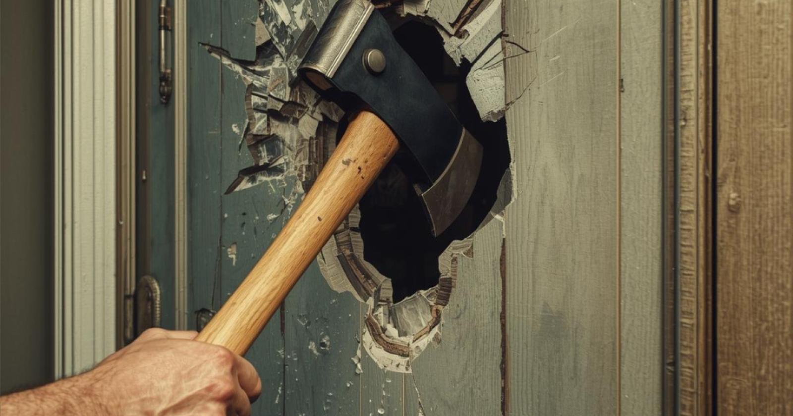 I ladri abbattono le porte con l'ascia