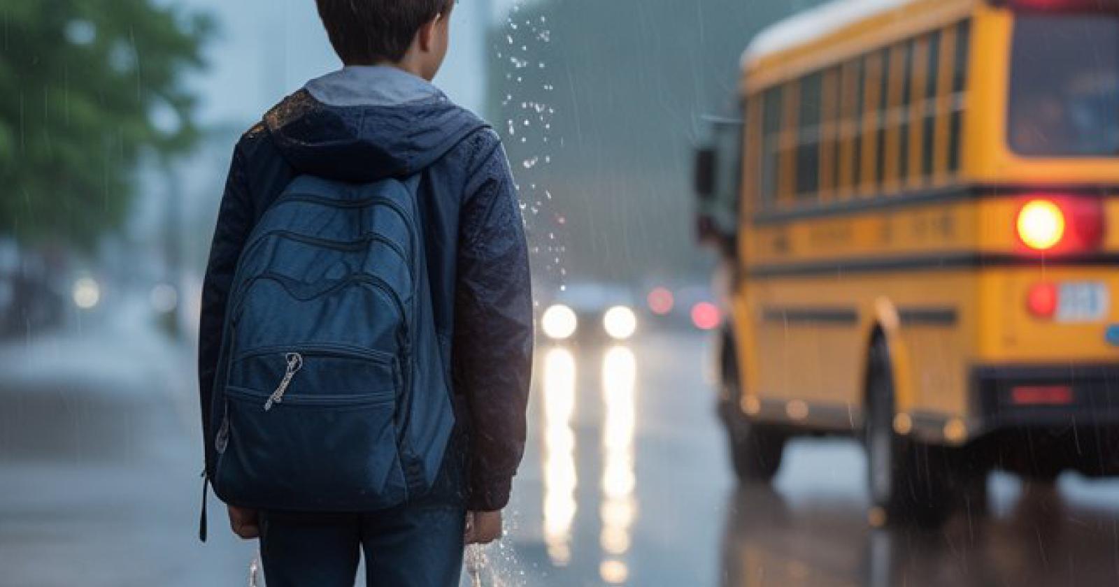"Ragazzino disabile lasciato sotto la pioggia dal bus"
