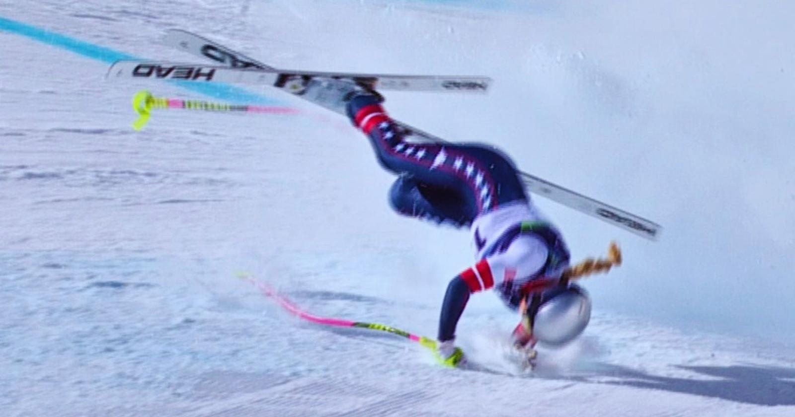 Vonn, l&rsquo;ironia dopo l&rsquo;incidente