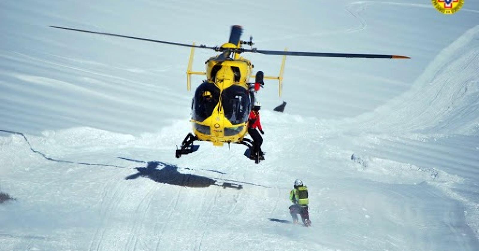 Scialpinista cade sul monte Baldo, elisoccorso