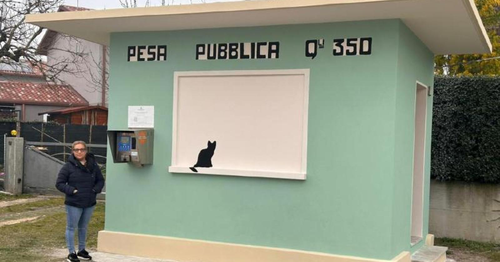 Sistemata e tinteggiata, ora la pesa &egrave; come nuova