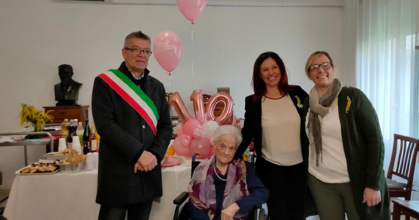 Maria Pregonalto &egrave; la pi&ugrave; anziana del Veneto