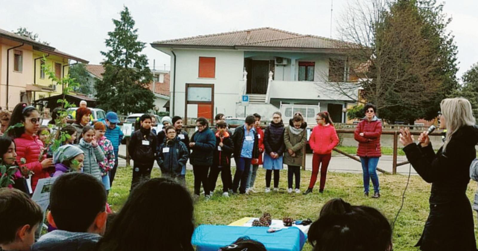 I ragazzi a lezione di ambiente