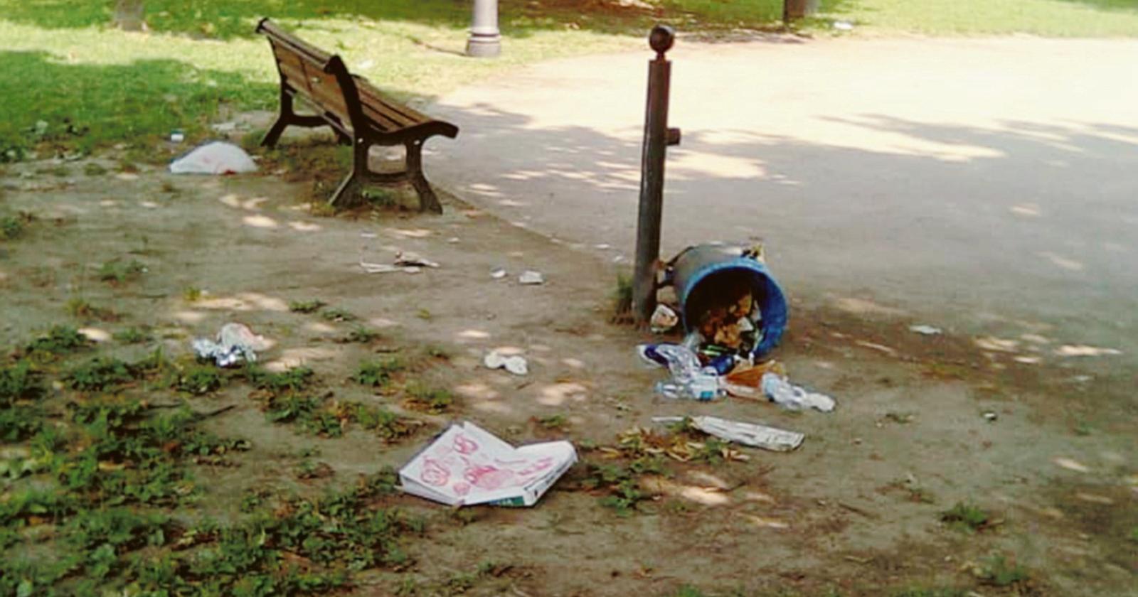 Vandali sovrani del parco Munari