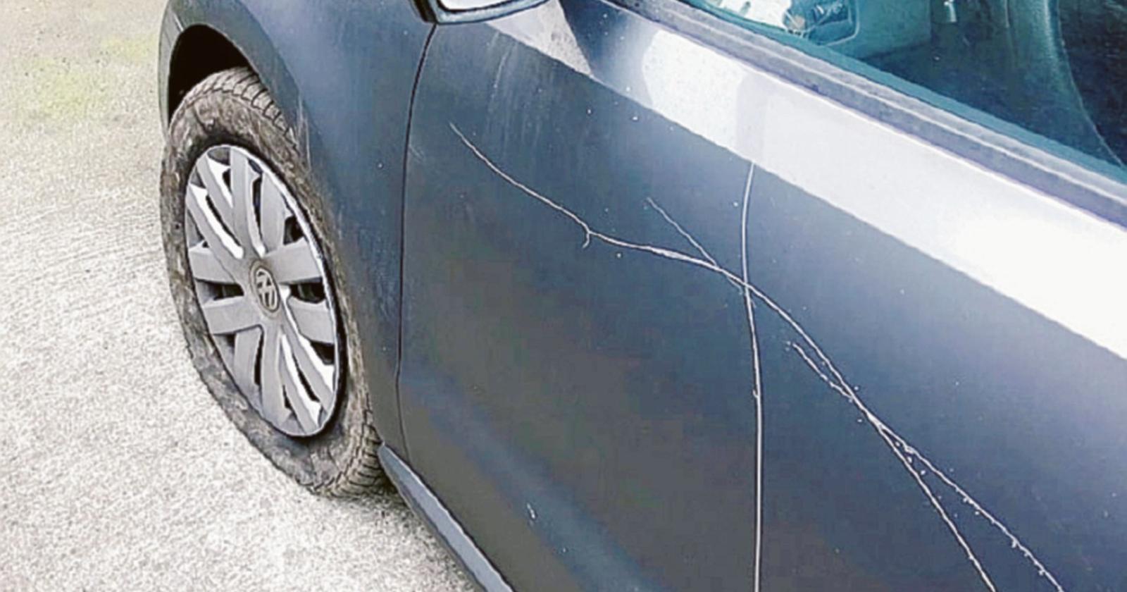 Auto danneggiate in via Turati