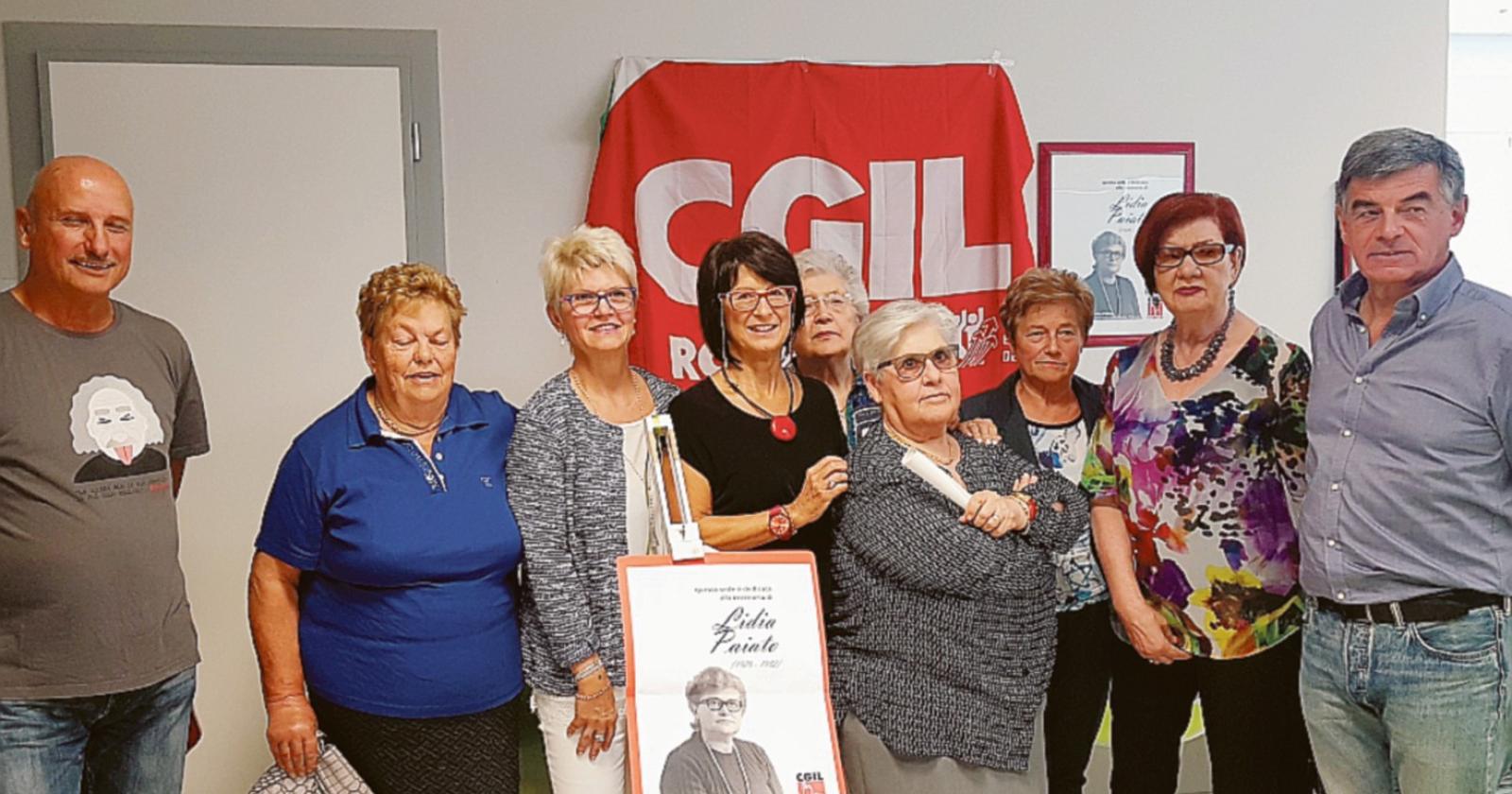 Lidia Paiato, simbolo della Cgil