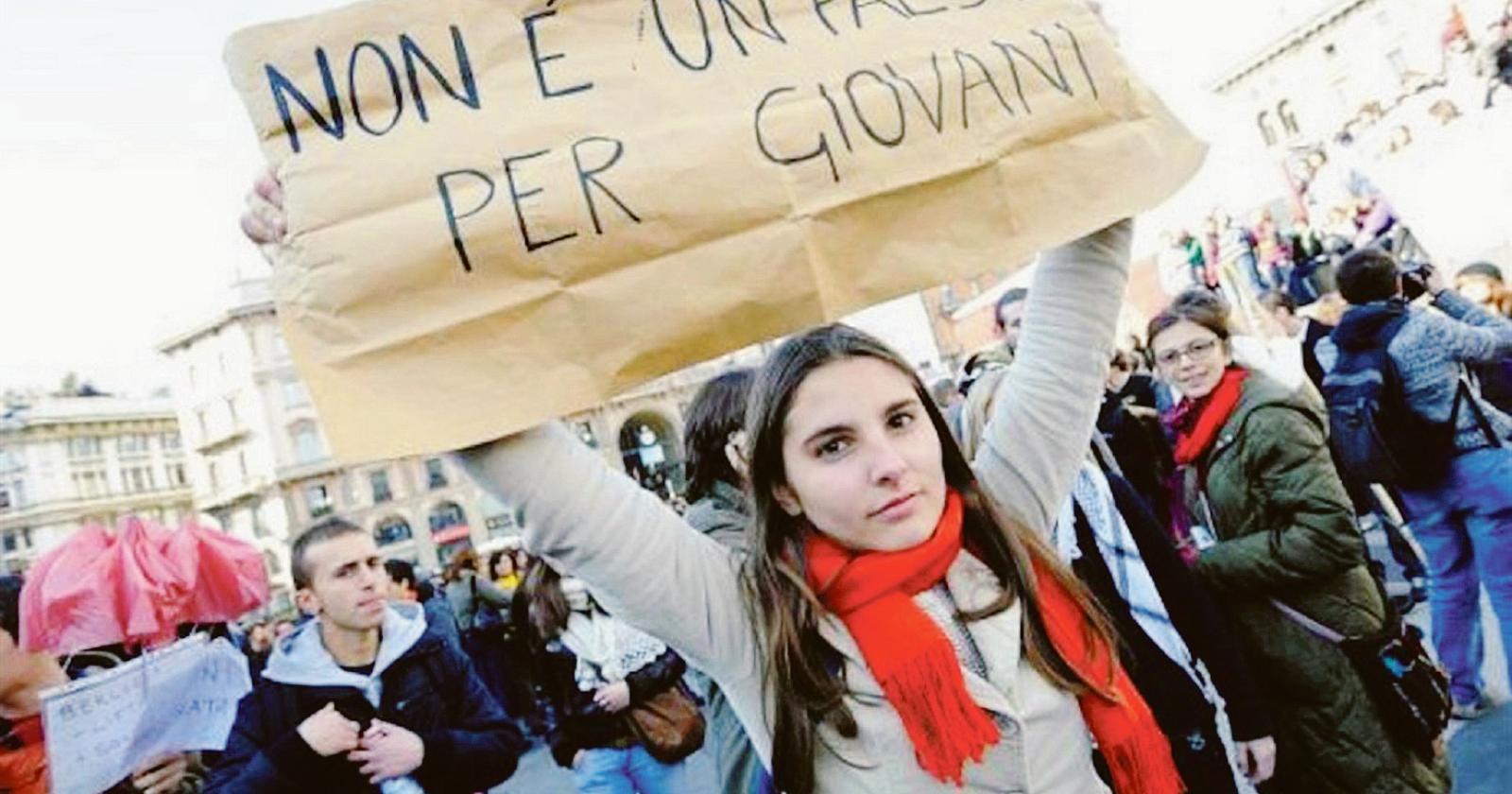 Senza lavoro il 28% dei giovani