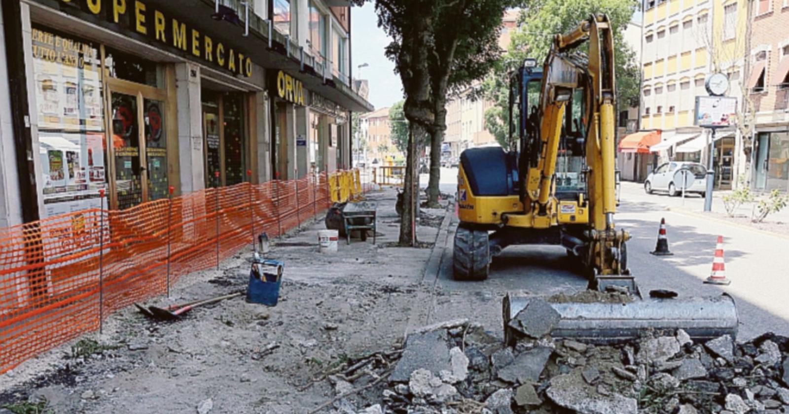 Nuova vita ai marciapiedi di corso del Popolo