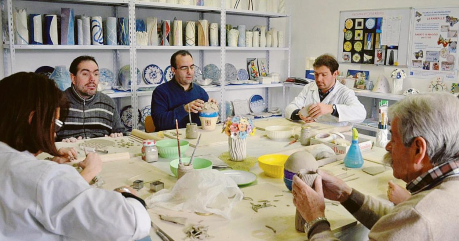 Lavorare la creta, il laboratorio