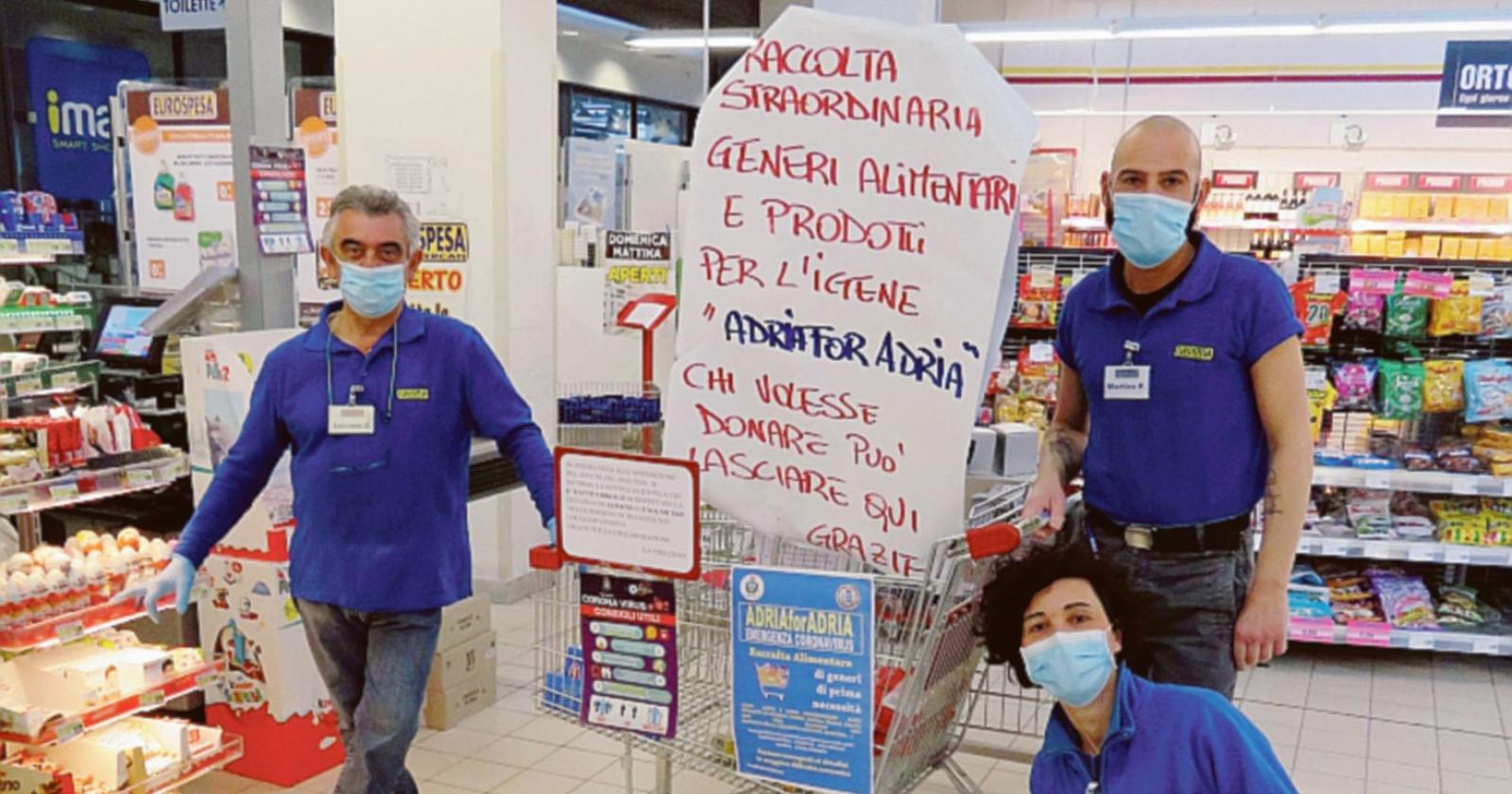 Ecco i carrelli della solidarietà