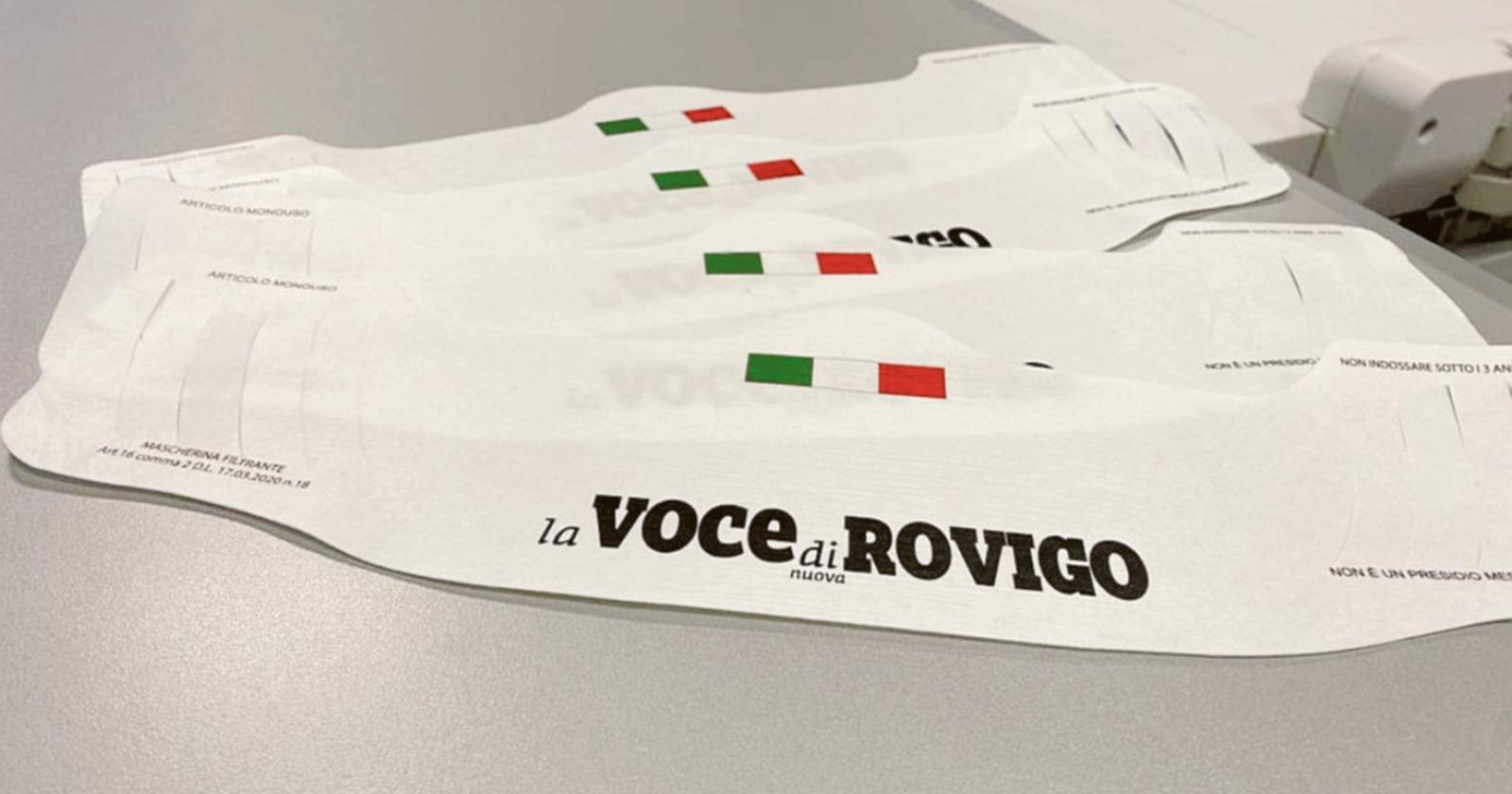 Da giovedì 50mila mascherine in edicola per i lettori della Voce di Rovigo