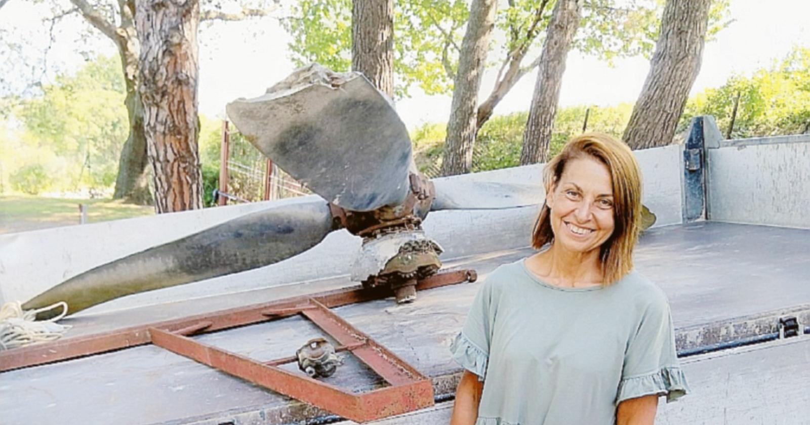 Dopo 76 anni ritorna in Polesine l’elica di un bombardiere atterrato nel Delta 