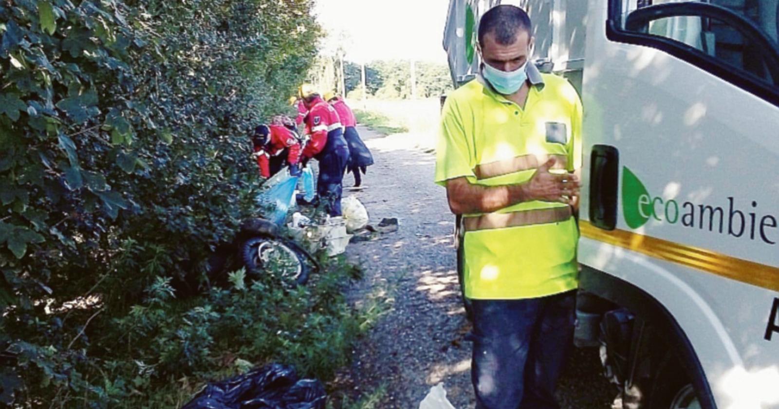Volontari in azione contro i rifiuti anche qui