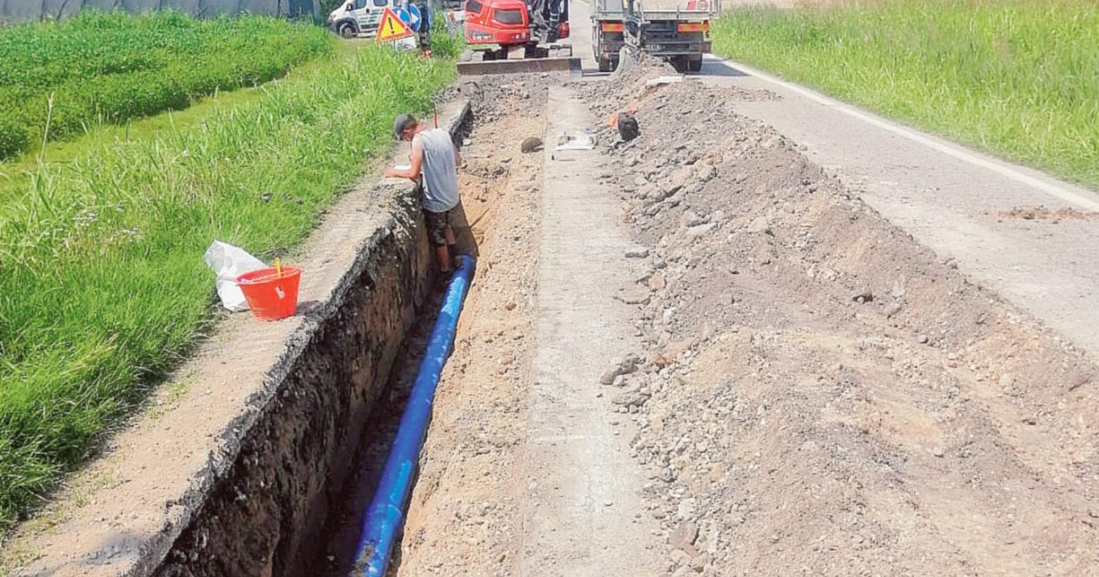 Maxi intervento a Lusia: si amplia la rete delle fognature