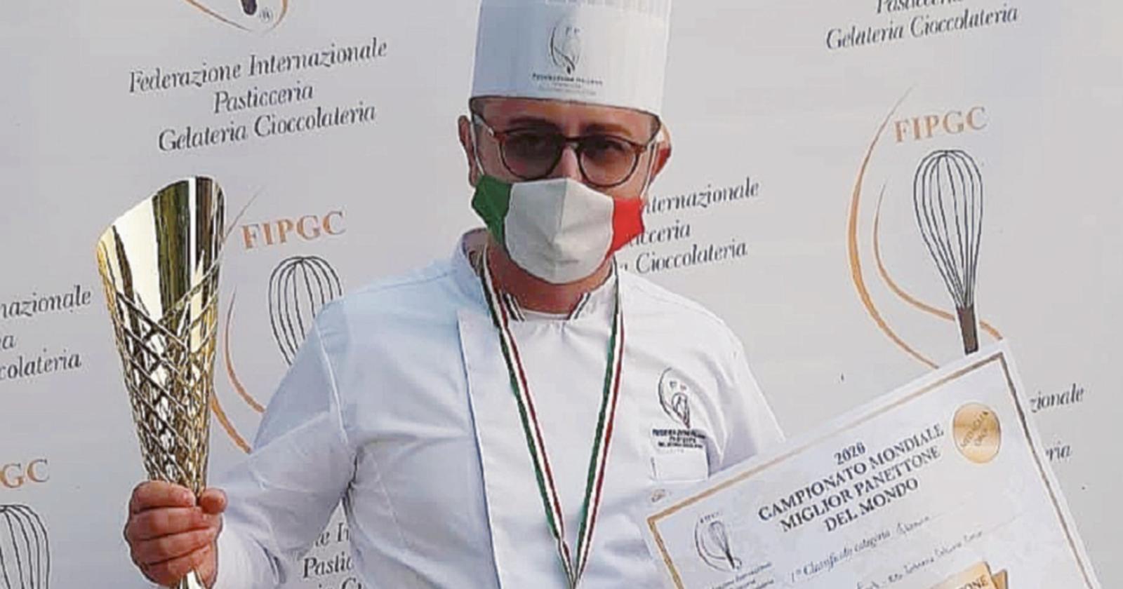 Zaia si complimenta il nostro pasticcere medaglia d'oro 