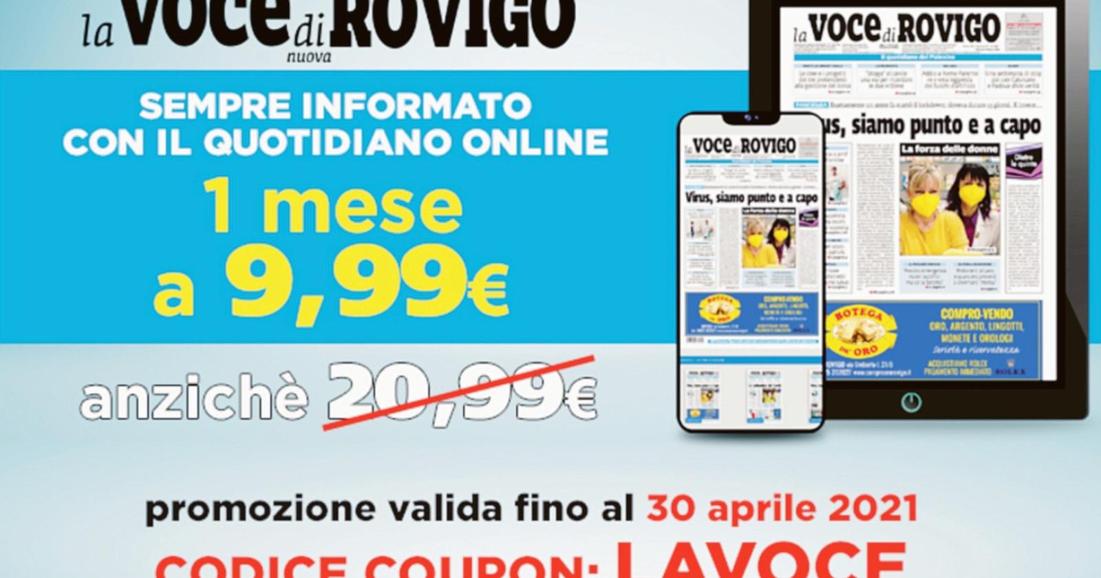 La Voce, un mese a un prezzo speciale