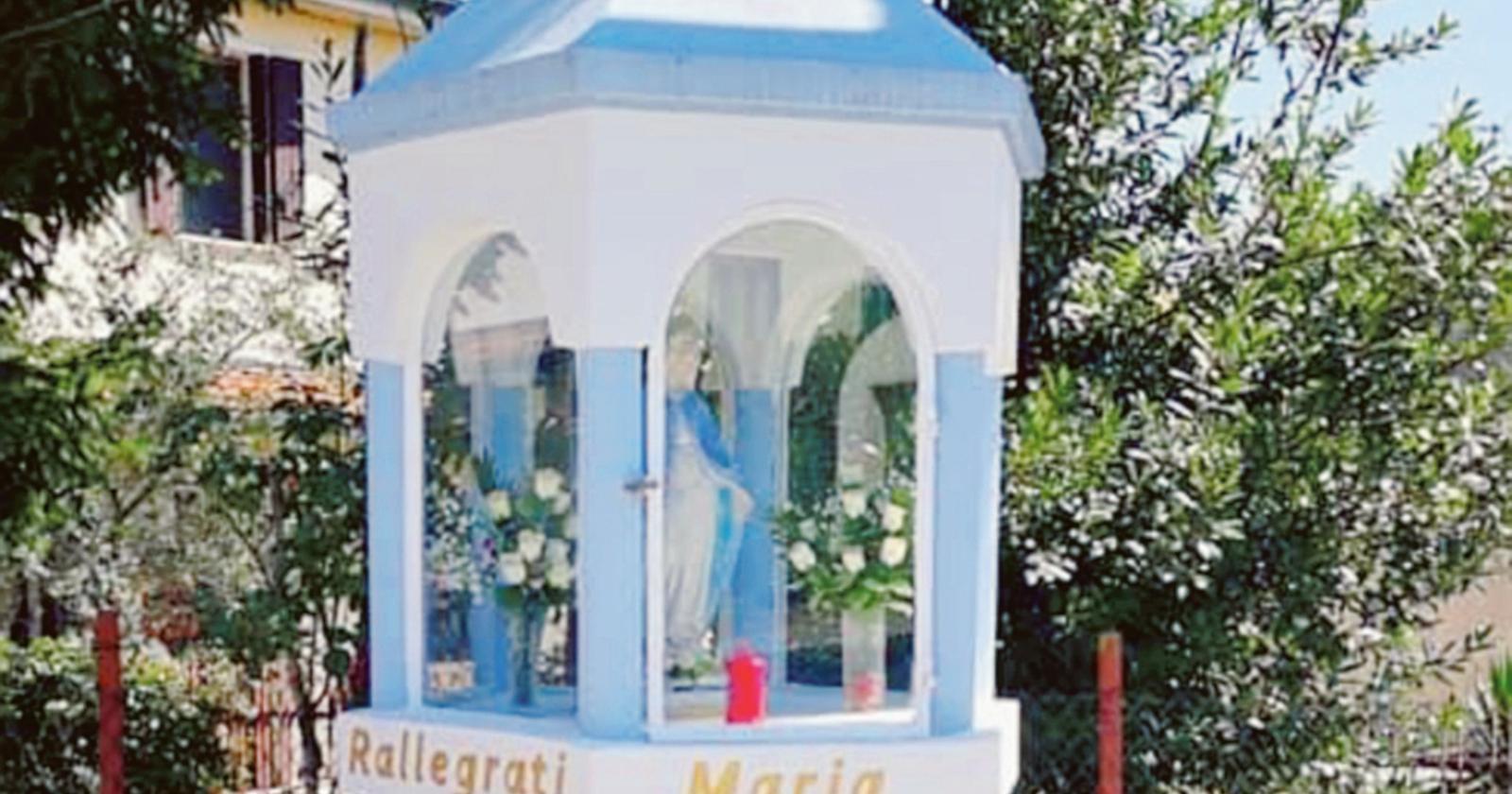 capitello votivo  cavarzere  via bellina  atti vandalici  