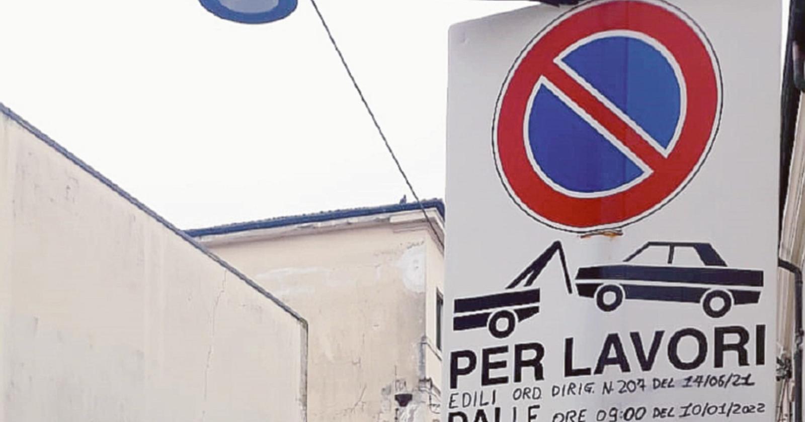 Lavori al carcere, divieto di sosta per cinque mesi