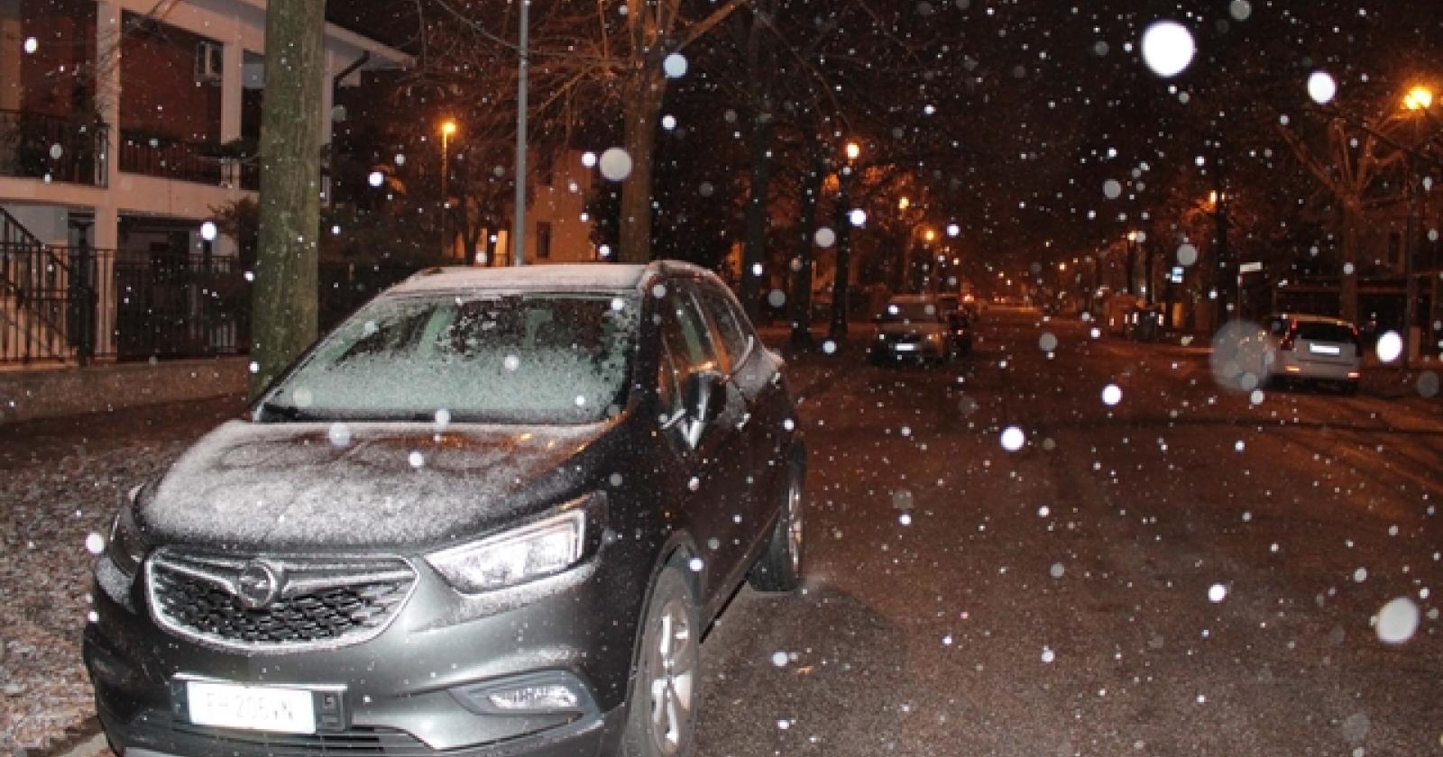 Arriva la neve in pianura