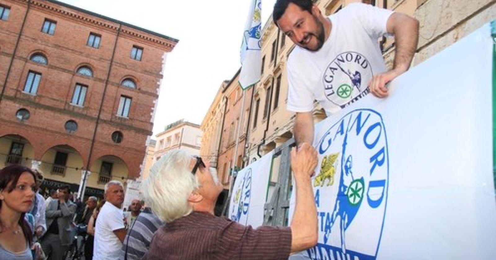 Matteo Salvini Piazza Vittorio E.II 8