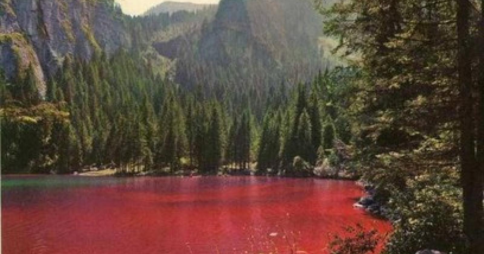 Tovel, la leggenda del lago rosso sangue