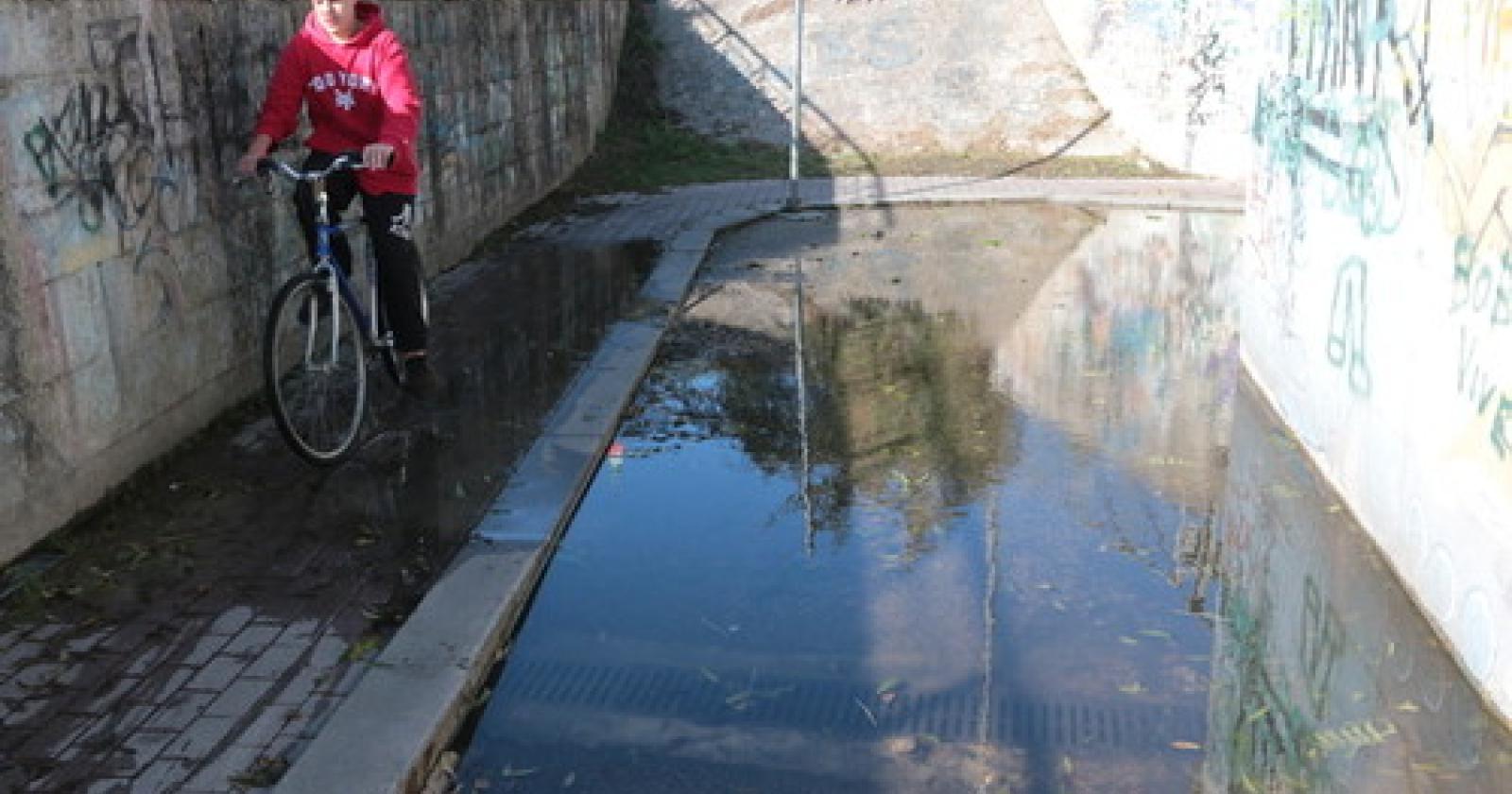 San Pio X sottopasso ciclabile allagato (5)
