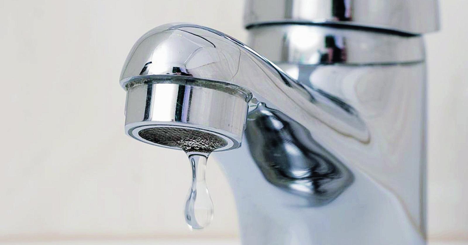 Erogazione dell'acqua ridotta