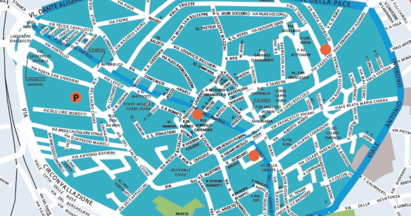 Oggi tutti a piedi in centro storico