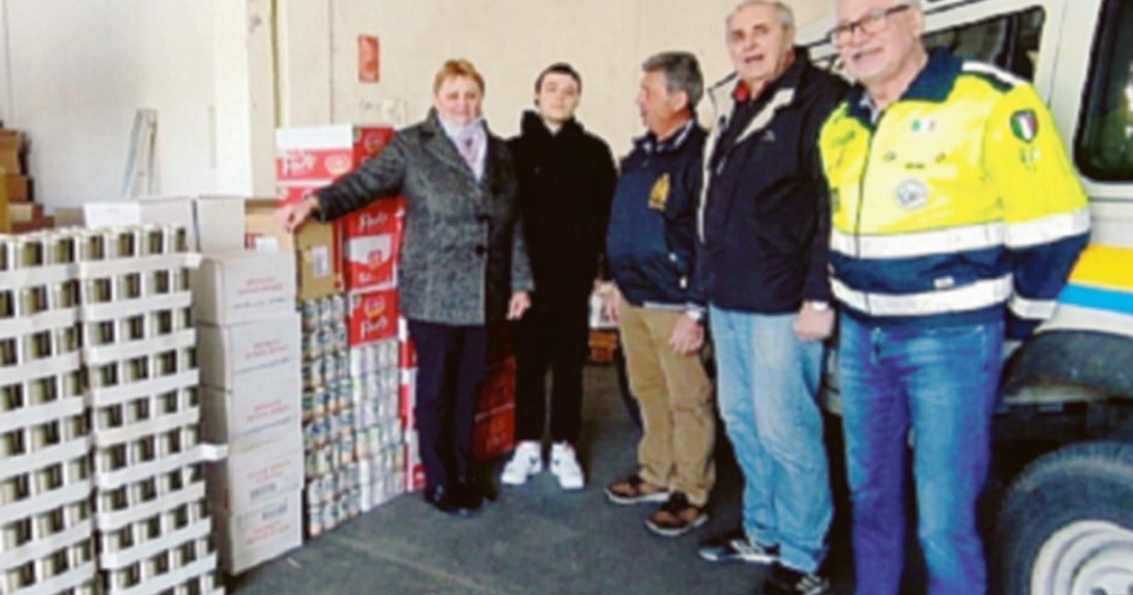 Protezione civile, raccolti generi alimentari per l’Ucraina