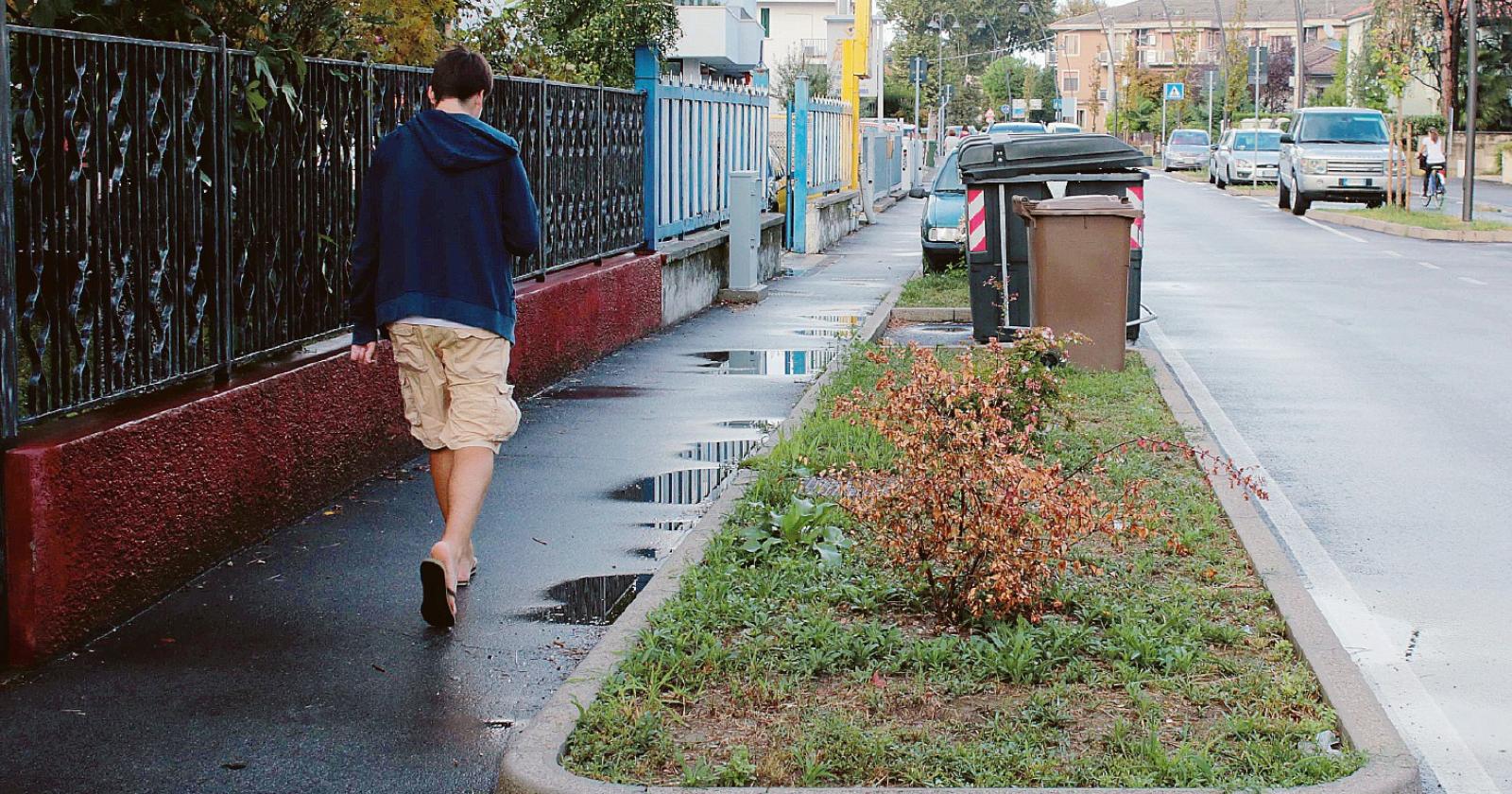 Via Fuà Fusinato, che ospita una ampia ciclabile