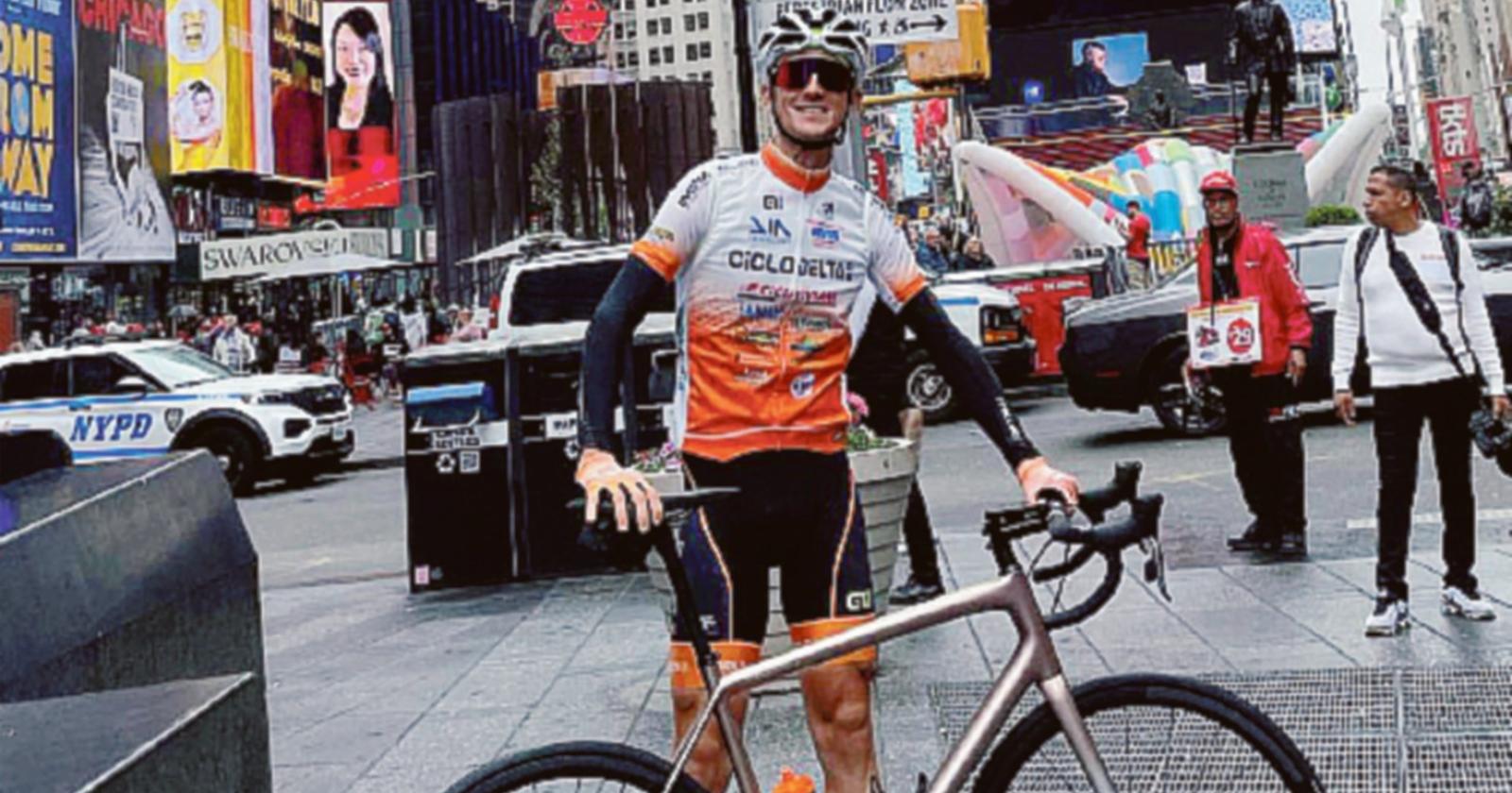 Giacomo Stoppa in gara a New York