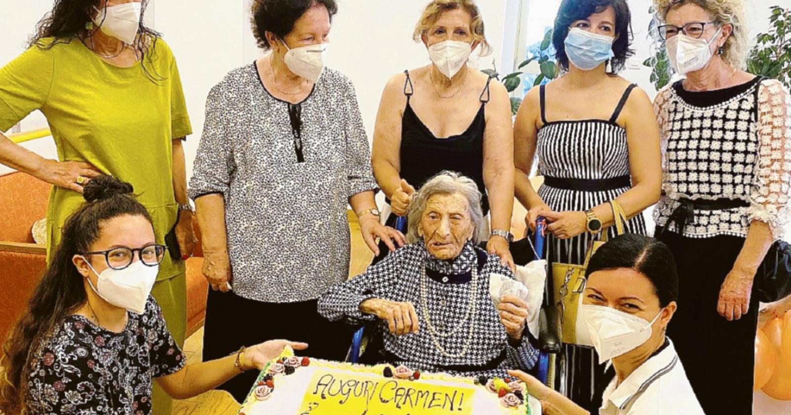 Nonna Carmen è supercentenaria