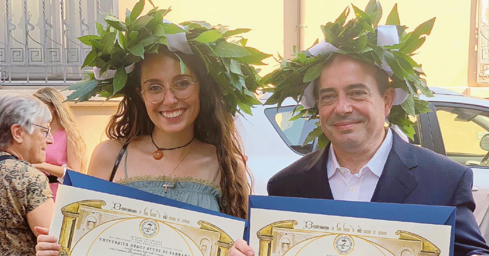 Papà e figlia si laureano insieme