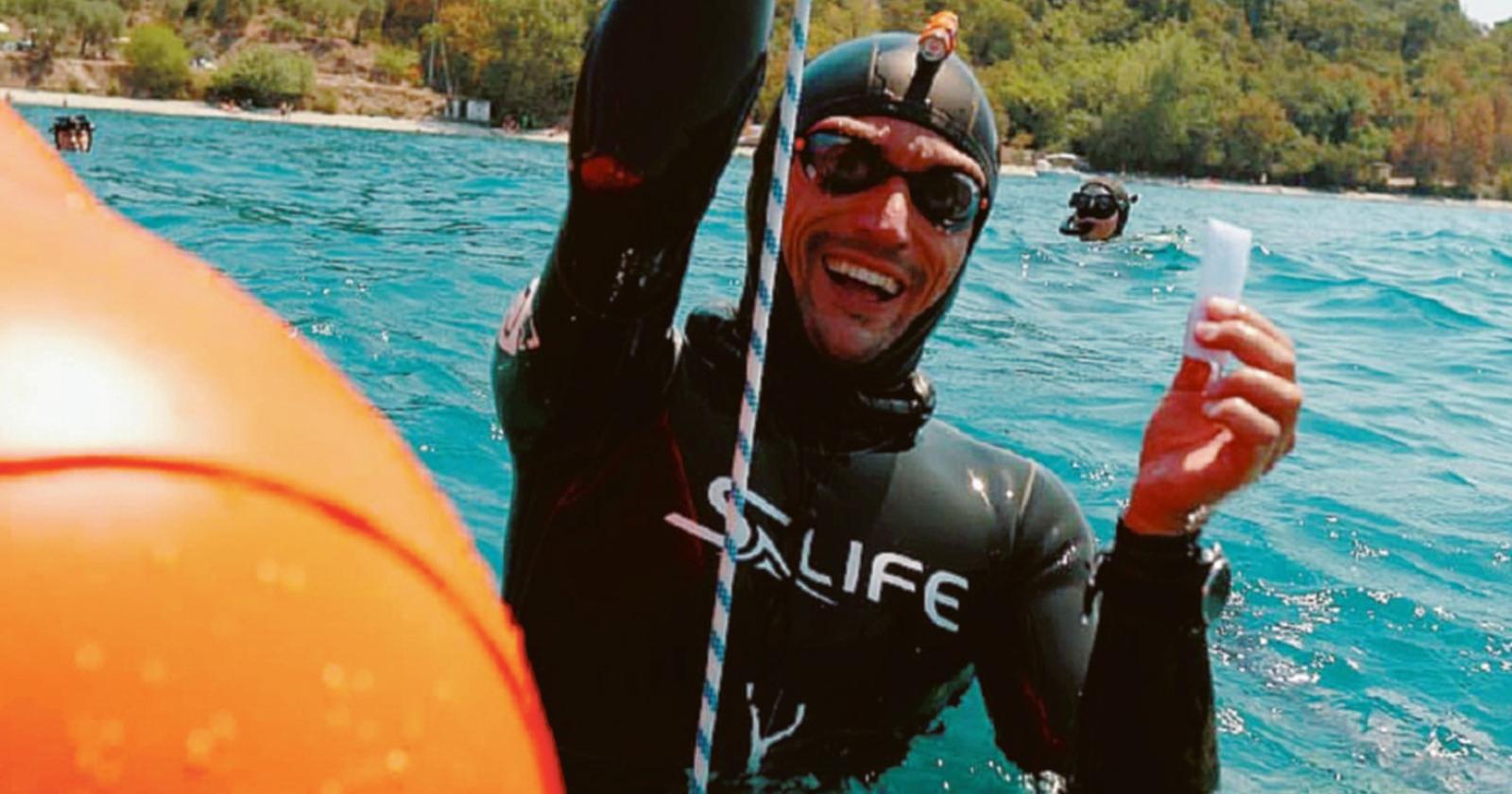 Scende a 72 metri, il record mondiale è adriese