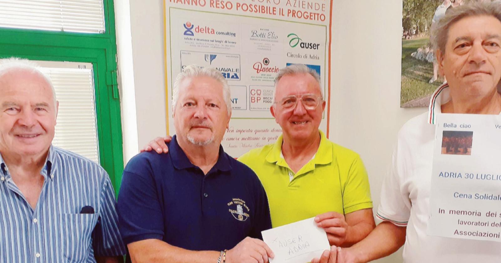 Beneficenza nel ricordo dei soci